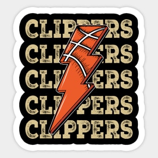 Funny Sports Clippers Proud Name Basketball Classic Sticker